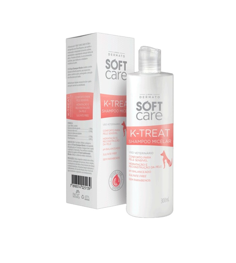 Shampoo Micelar para Pele Alérgica K-Treat Soft Care